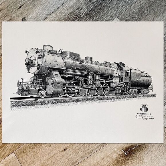 Union Pacific Railroad 5091 Train Prints - Picture 1 of 6